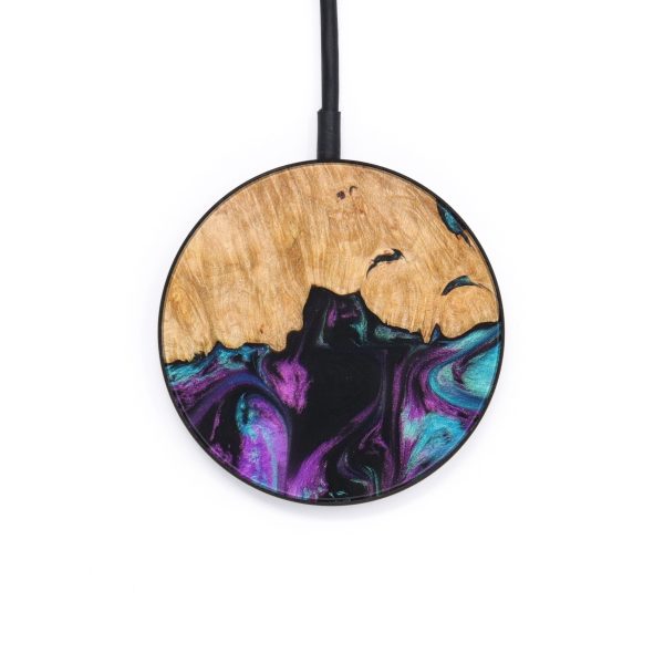 Circle Wood+Resin Wireless Charger - Deja (Purple, 637851) Online