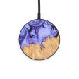 Circle Wood+Resin Wireless Charger - Geraldine (Purple, 637856) Online Sale