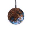 Circle Wood+Resin Wireless Charger - Kadence (Teal & Gold, 637865) For Sale