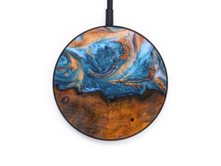 Circle Wood+Resin Wireless Charger - Tabatha (Artist Pick, 637864) Online now