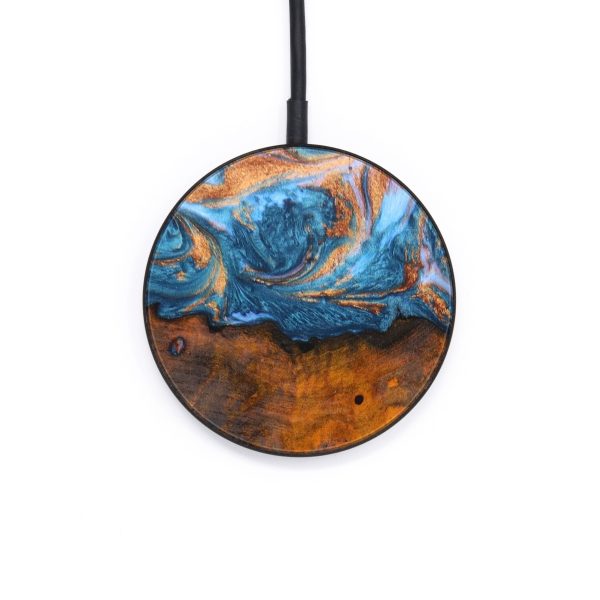 Circle Wood+Resin Wireless Charger - Tabatha (Artist Pick, 637864) Online now