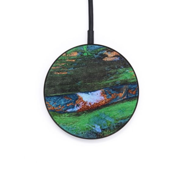 Circle Wood+Resin Wireless Charger - Evangeline (Artist Pick, 637867) For Sale