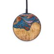 Circle Wood+Resin Wireless Charger - Erma (Teal & Gold, 637862) Fashion