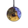 Circle Wood+Resin Wireless Charger - Julianna (Purple, 637859) on Sale