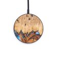 Circle Wood+Resin Wireless Charger - Penelope (Teal & Gold, 637863) Discount