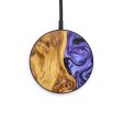 Circle Wood+Resin Wireless Charger - Craig (Purple, 637853) Online Hot Sale