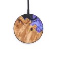 Circle Wood+Resin Wireless Charger - Inez (Purple, 637847) Fashion